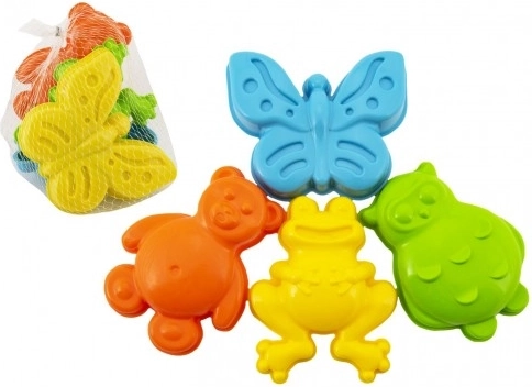 Kunststoff-Sandformen Tiere, Set 4 Stk im Netz