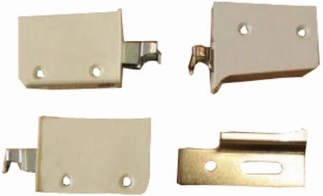 Rektifikations-Universalbeschlag – weiß (Paar)