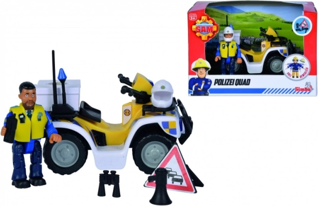 Polizei-Quad mit Figur MALCOLM – FEUERWEHRMANN SAM