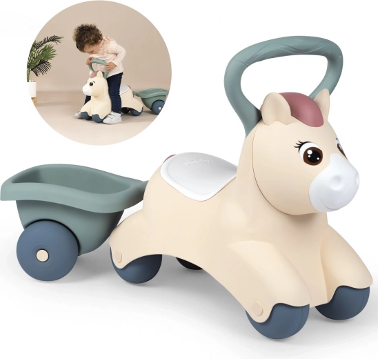 Smoby Little Pony Rutscher mit Anhänger