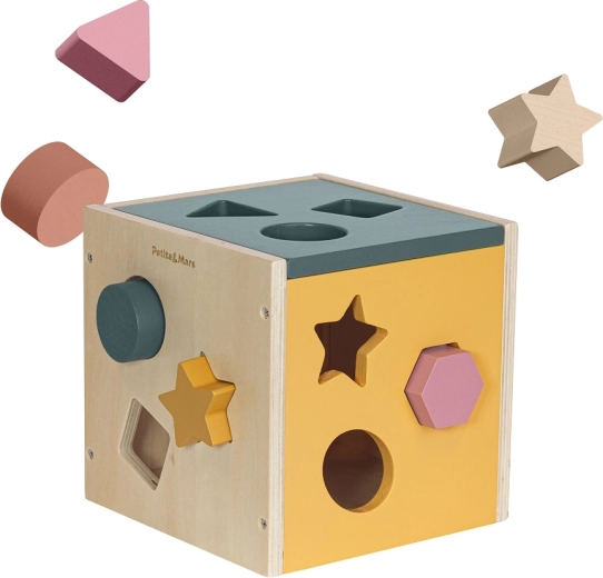 Holz-Sortierwürfel Petite&Mars Gravity Wood of Mars Aurora Pink