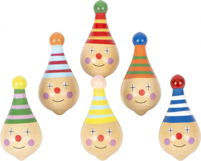 Holzkreisel mit Clown-Motiv SMALL FOOT