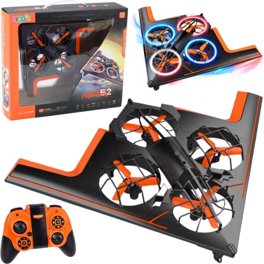 RC-Quadcopter-Drohne mit LED-Beleuchtung und App-Steuerung