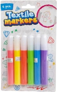 Textilmarker – Set mit 6 Farben