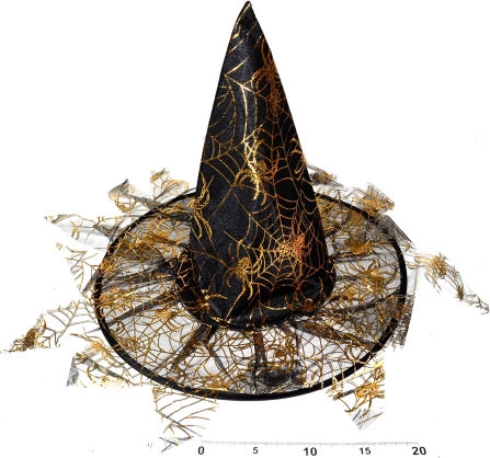 Hexenhut mit Fransen 35 × 37,5 cm