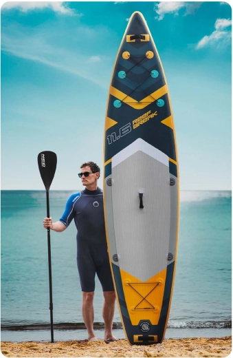 Stabilität und Sicherheit dank 15 cm Stärke und 3 Finnen