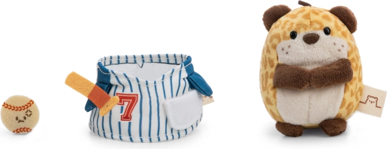 Baseball-Kostüm und Mini-Freund Moodi