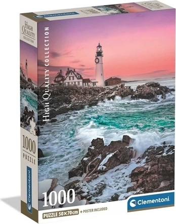 Clementoni Puzzle 1000 Teile – Erster Schnee am Leuchtturm Portland Head