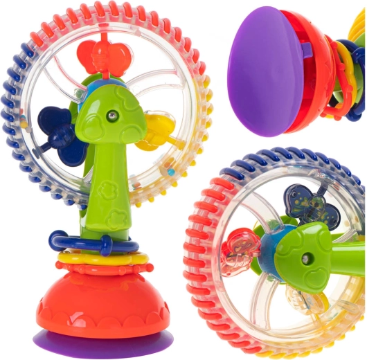 Karussell und Rassel mit Saugnapf für Babys