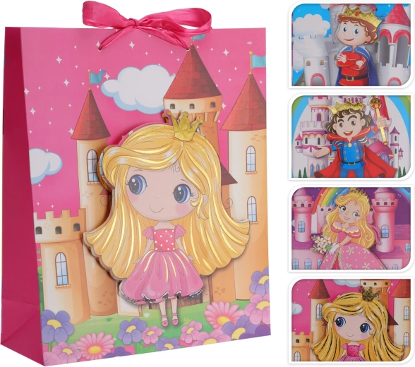 Geschenktasche 3D Kinder 32 × 26 × 10 cm, Mix der Dekore