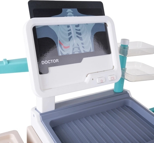 Realistisches EKG/Röntgen-Panel mit Licht- und Soundeffekten