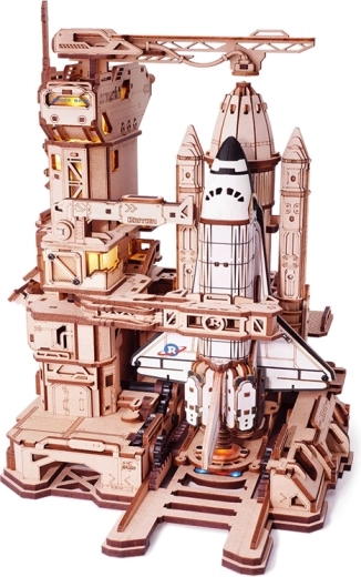 RoboTime 3D-mechanischer Modellbausatz – Space Shuttle mit Startrampe