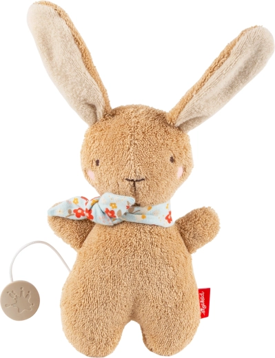 Sigikid erstes Kuschelkaninchen mit Spieluhr, braun 19 cm