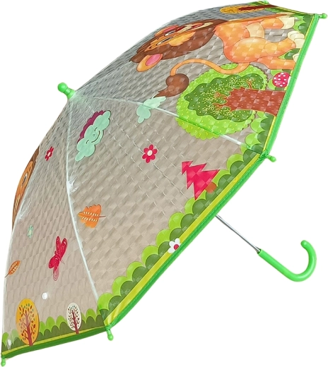 Kinder-Regenschirm mit Löwenmotiv