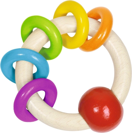 Tast-Ring mit 5 Regenbogenringen - 1 Stück