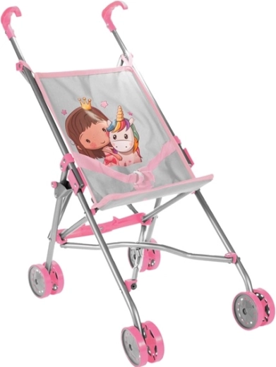 Puppenwagen Parasol Unicorn Grey, klappbar
