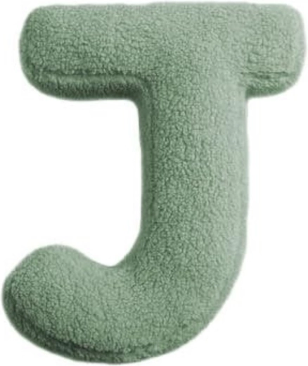 Mealini Plüschbuchstabe J grün - 1 Stück