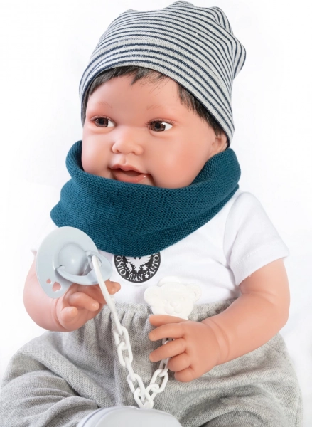 Antonio Juan Pipo Hair – realistische Babypuppe 42 cm mit weichem Körper