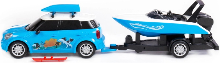 Anhänger mit Motorboot