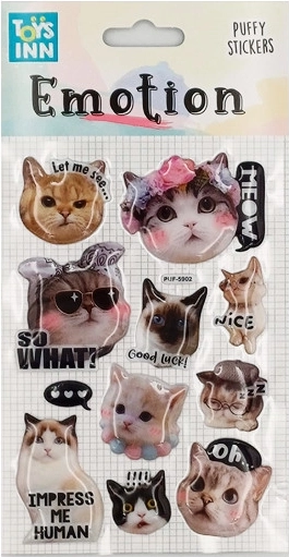 Emotionen-Aufkleber – Katzen