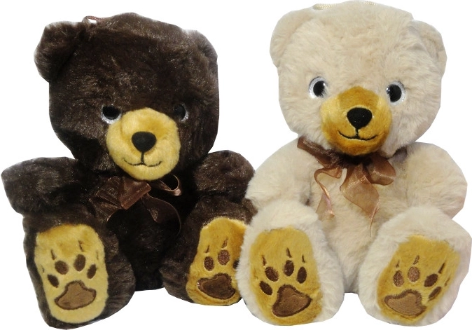 Mittelgroßer Plüsch-Teddy, natur