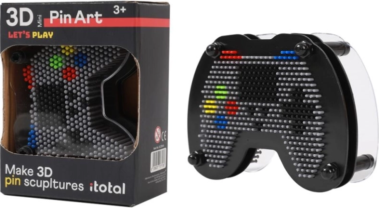 Pin Art 3D in Form eines Game-Controllers