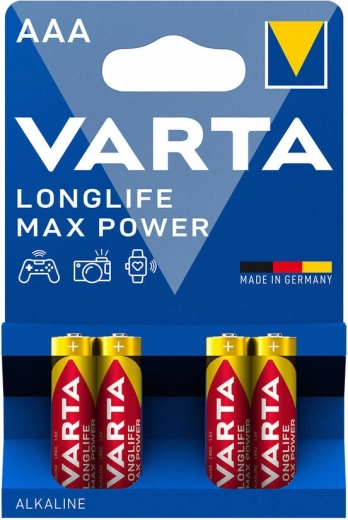 Varta Longlife Max Power AAA Mikro-Batterien, 4 Stk.