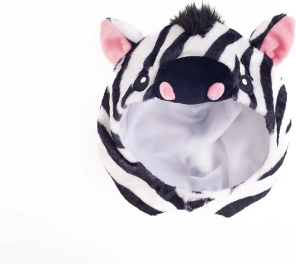 Abnehmbarer Zebra-Hoodie für interaktives Spiel