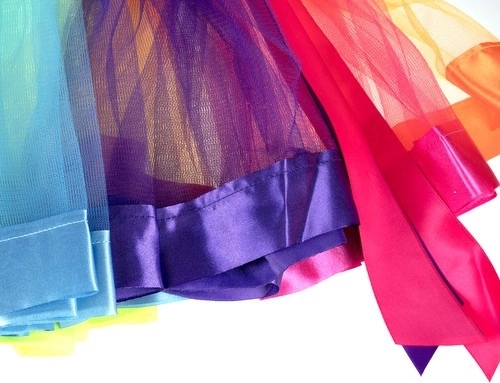 Üppiger Regenbogen-Tutu-Rock
