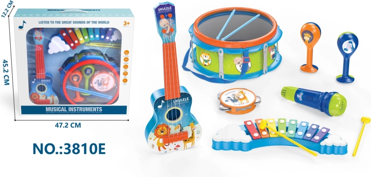 Großes Set mit Musikinstrumenten für Kinder