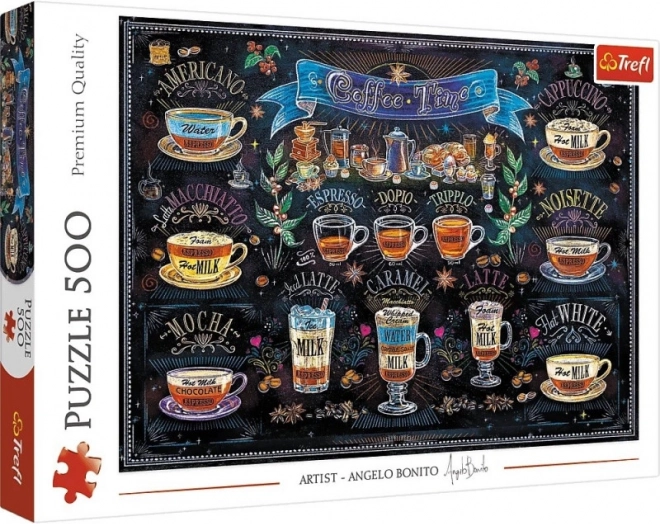 Puzzle 500 Teile Zeit für Kaffee