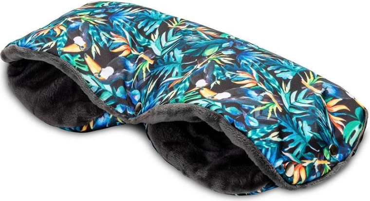 Handwärmer für Kinderwagen SENSILLO mit Tukanmuster, 40 × 22 cm