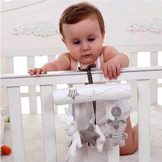 Einfache Befestigung am Kinderwagen und Bettchen