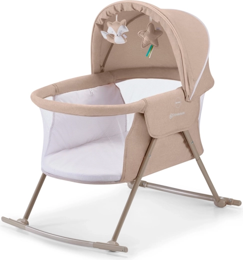 Kinderkraft Lovi beige Babybett 3-in-1