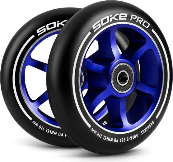 Scooter-Rollen Soke 110 mm blau (2 Stk.)