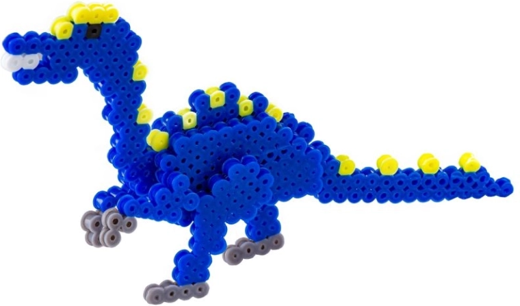 3D-Dinosaurier aus Perlen – Velociraptor