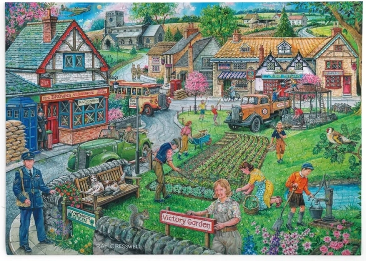 HOP Puzzle Mit Gartenarbeit zum Sieg, 250 große Teile