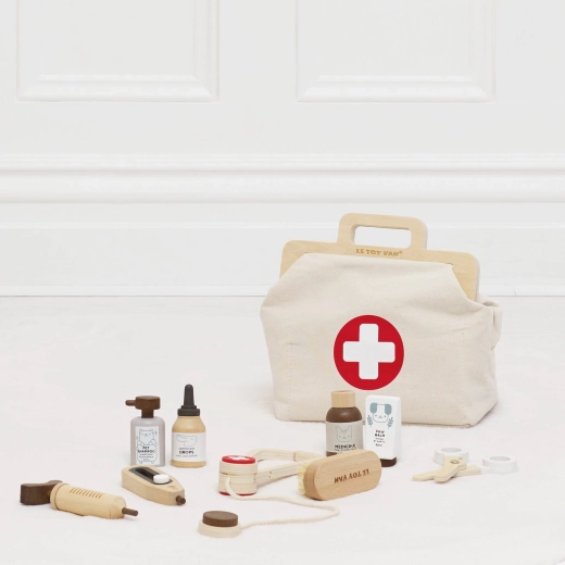 Praktische Stofftasche im Vintage-Stil