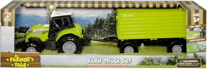 Traktor mit Anhänger mit Licht und Sound