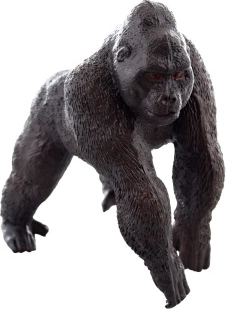 Plastik-Gorillafigur