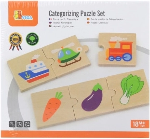 Holzpuzzle Logik VIGA, 24 Teile