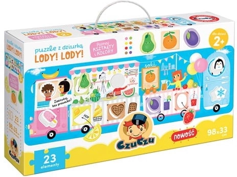 Puzzle mit Löchern Eis! Eis!