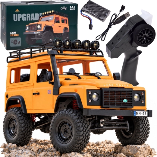 Ferngesteuertes Modell Land Rover Defender 90 4x4 im Maßstab 1:12