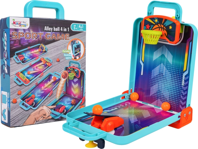 Kinder-Set mit 4 Tischspielen in 1