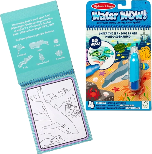 Wasser-Malbuch Water Wow! Unterwasserwelt mit Wasserstift