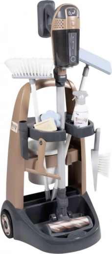 Wagen für kleine Putzkraft mit Staubsauger Rowenta