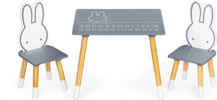 Kinder Tisch mit zwei Stühlen Möbelset Ecotoys
