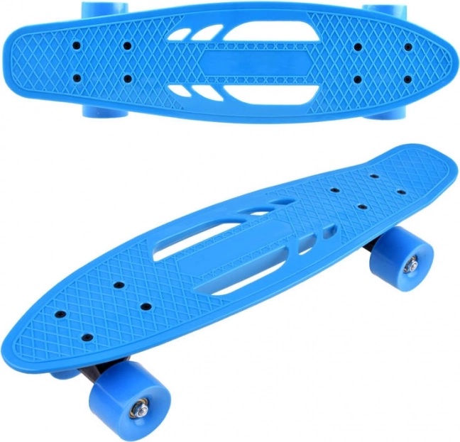 Kinder-Penny-Skateboard mit Trageausschnitten bis 50 kg – Blau