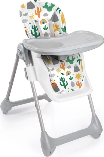 Kinderhochstuhl Deluxe grau-weiß
