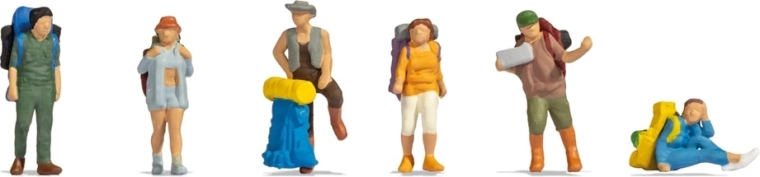 Noch Figuren-Set Reisende mit Rucksack (H0)